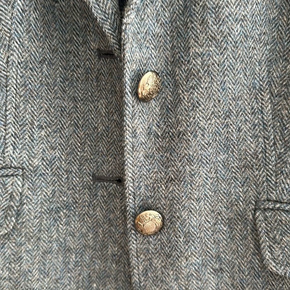 NWT Talbots Shetland wool blazer heathered color blue - Picture 6 of 6